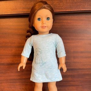 American Girl doll Saige with pajamas and slippers
